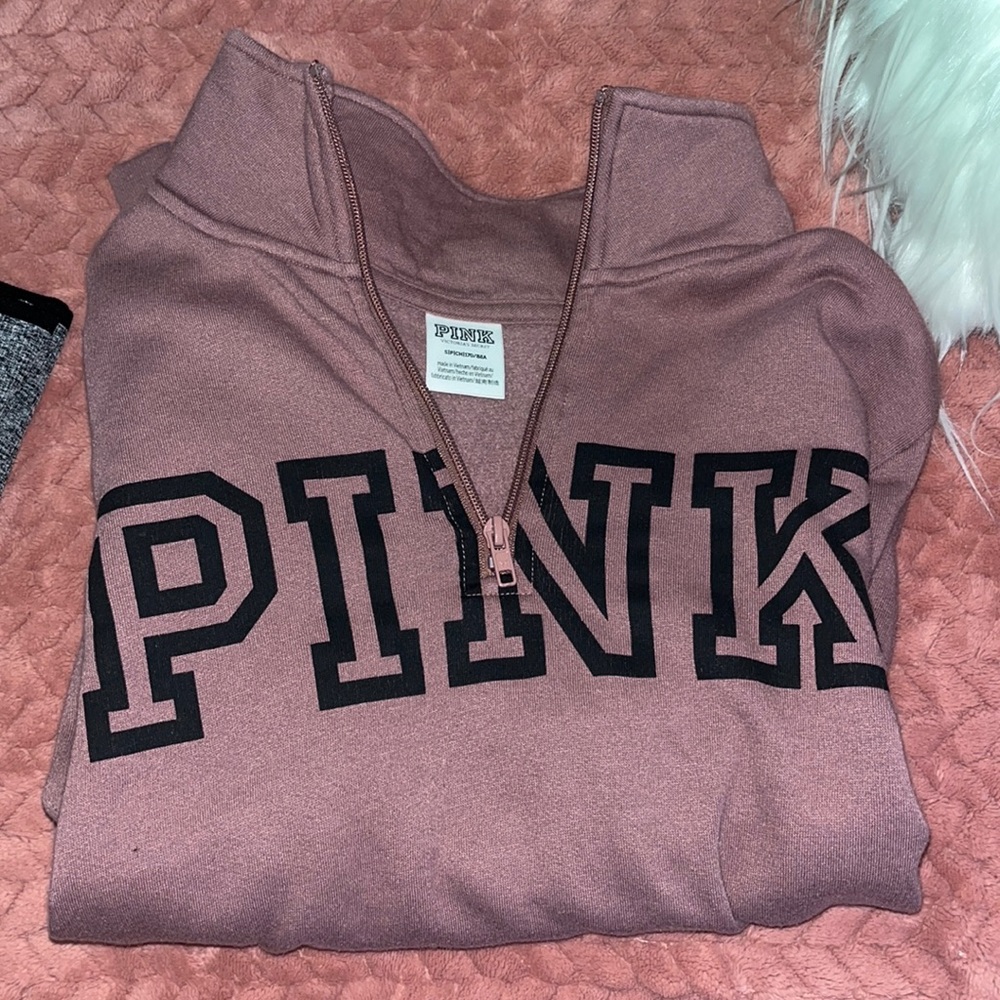 Super cute PINK quarter zip
